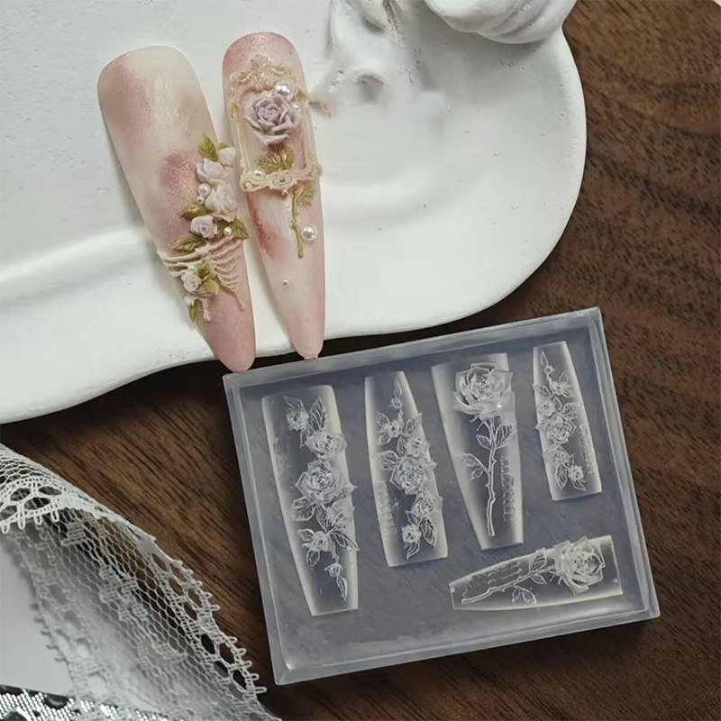 Nail Art Zone - Z. Cetakan Silikon Seni Kuku Fleksibel