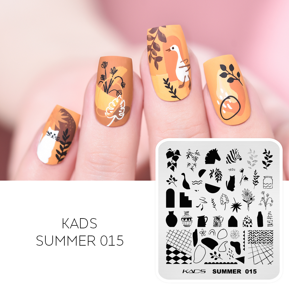 Nail Art Zebra - KADS Musim Panas 015 Piring Seni