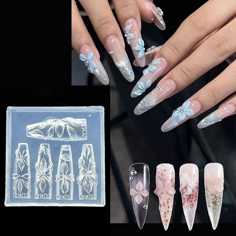 Nail Art Zone - Z. Cetakan Kuku Bunga 3D DIY