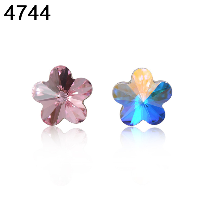 Nail Art Flower - 4744 bunga batu mewah kristal asli