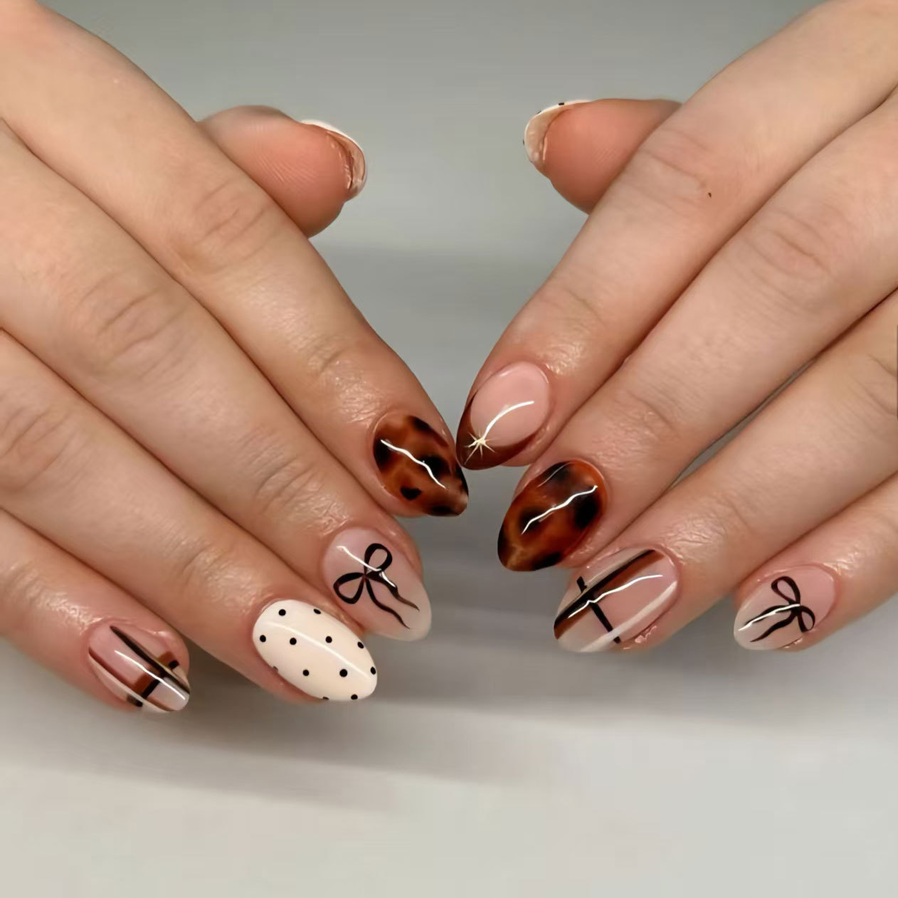 24pcs Kuku Palsu Motif Bunga C - Nail Art Flower ulasan dan harga