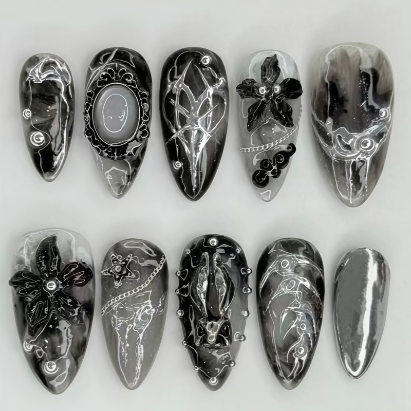 24PCS Stiker kuku desain ukira - Nail Art Design ulasan dan harga