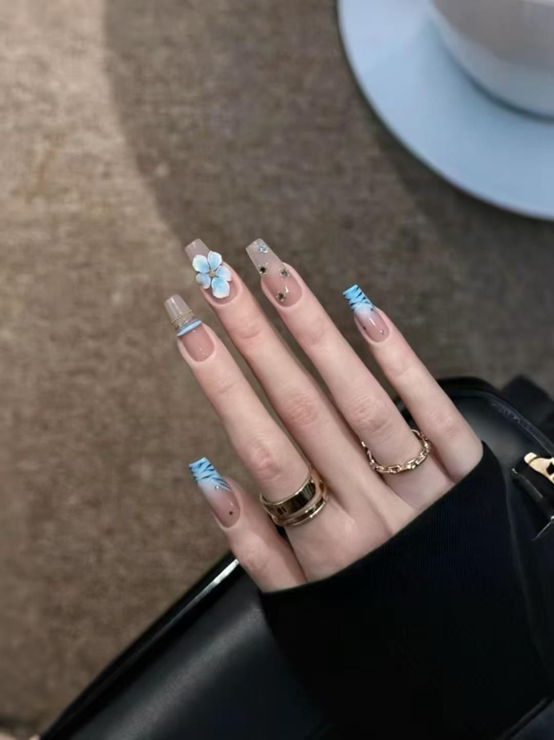 10pcs Kuku Palsu Buatan Tangan - Nail Art Zebra ulasan dan harga