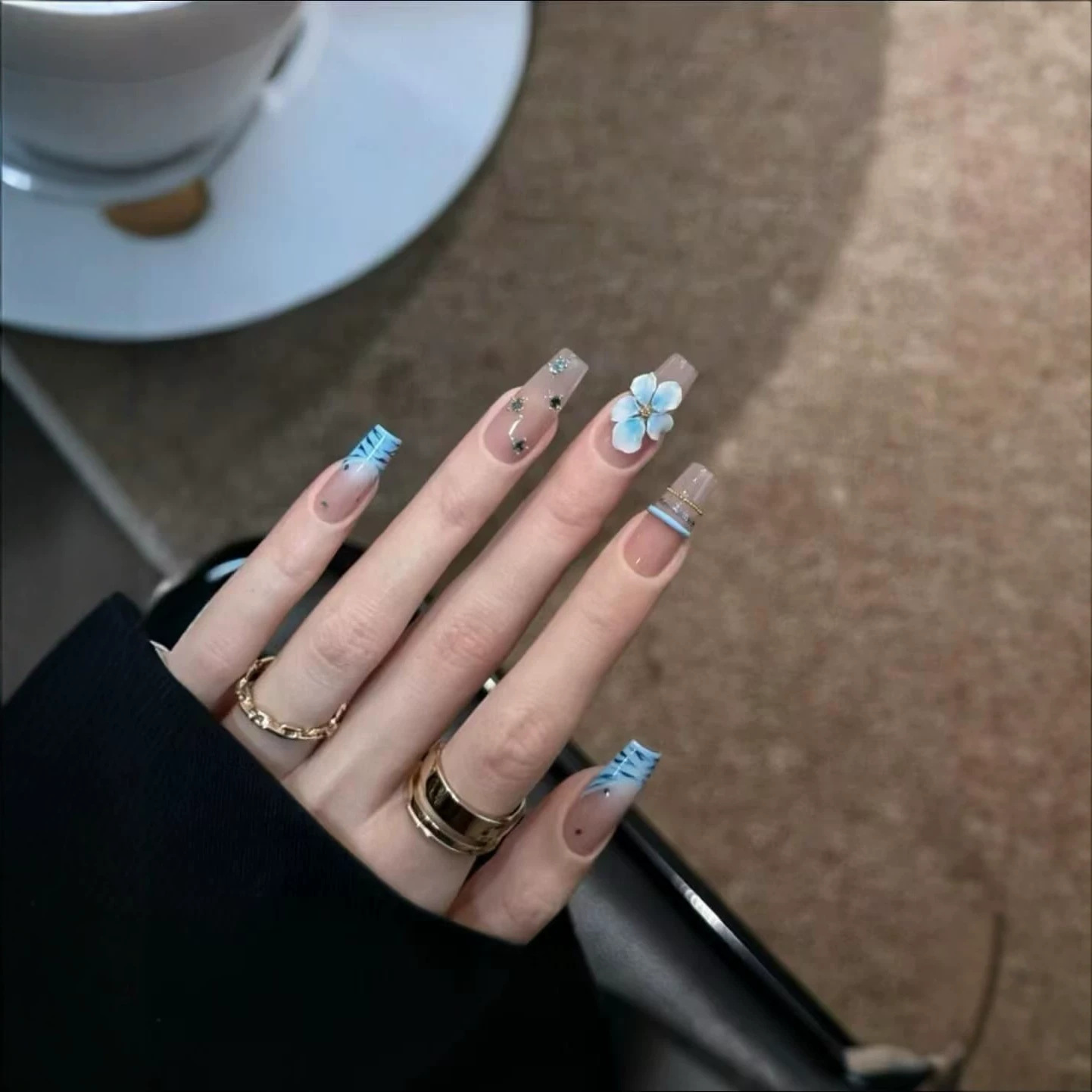 10pcs Kuku Palsu Buatan Tangan - Nail Art Zebra ulasan dan harga