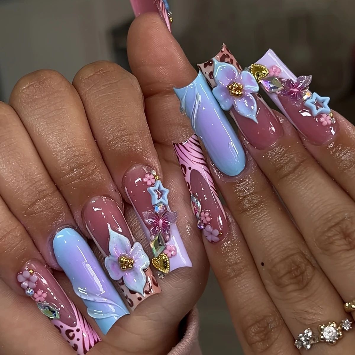 24 Buah Kuku Tekan Persegi Dap - Nail Art Design ulasan dan harga