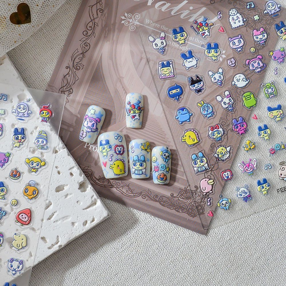 Stiker Seni Kuku 3D Motif Kart - Nail Art Design ulasan dan harga