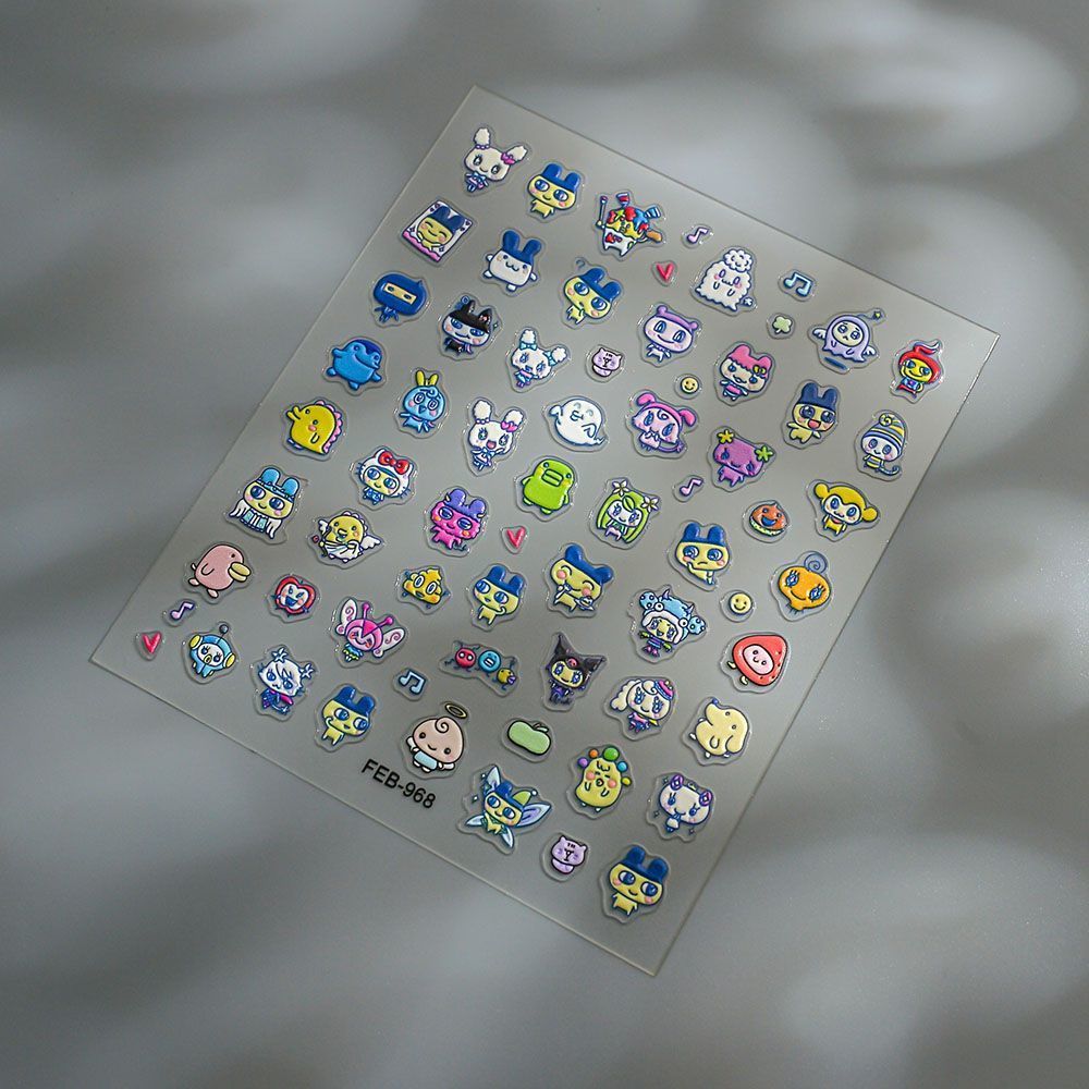 Stiker Seni Kuku 3D Motif Kart - Nail Art Design ulasan dan harga