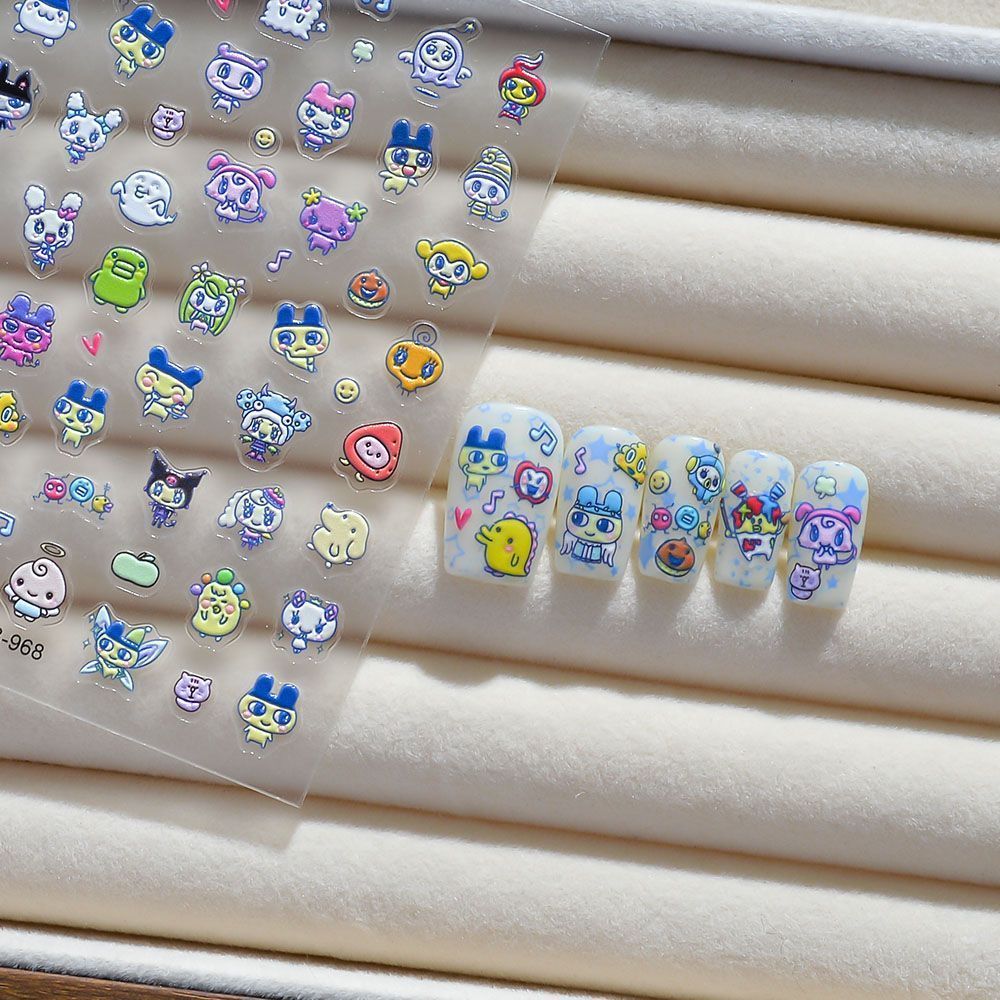Stiker Seni Kuku 3D Motif Kart - Nail Art Design ulasan dan harga