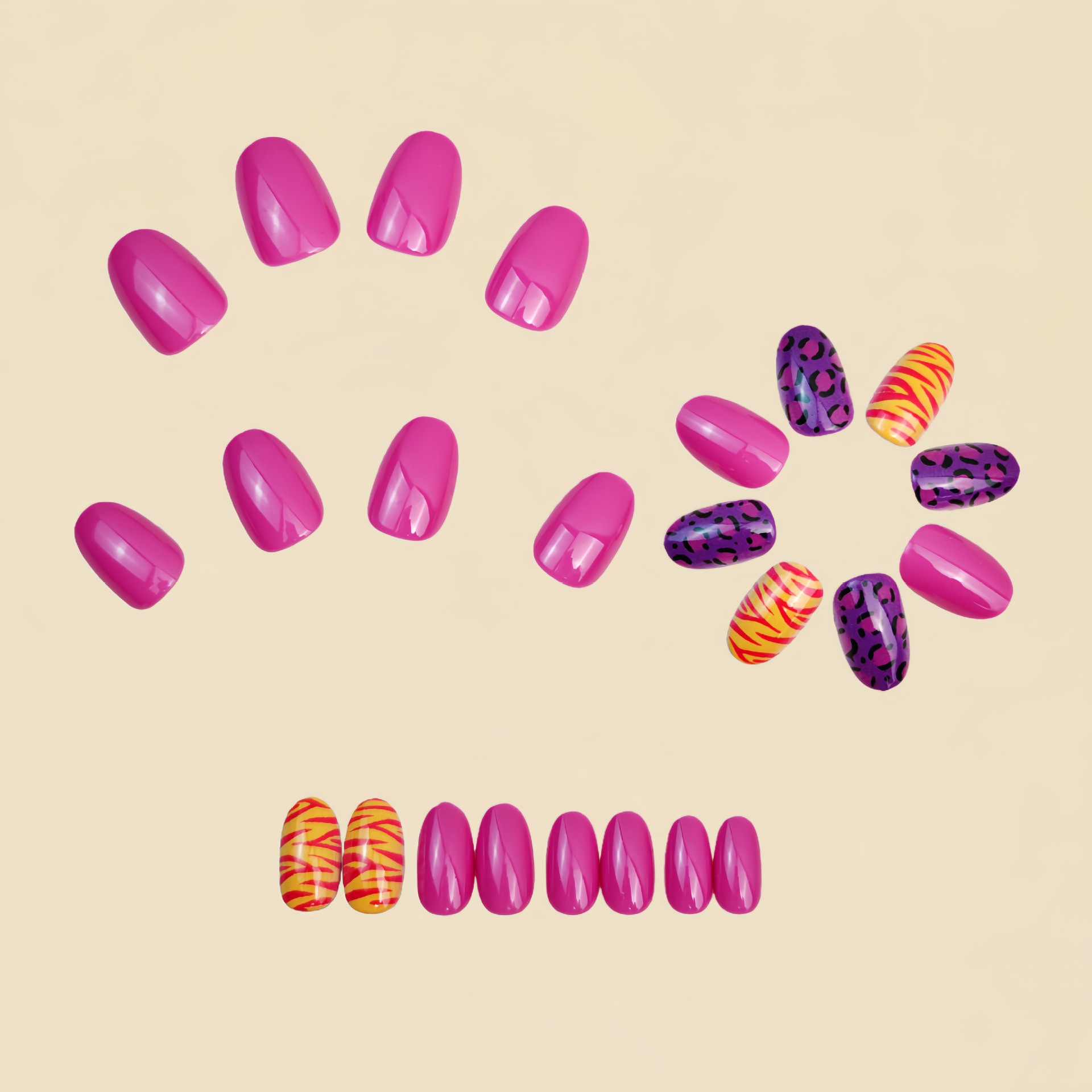 Kuku palsu pendek panjang untu - Nail Art Design ulasan dan harga