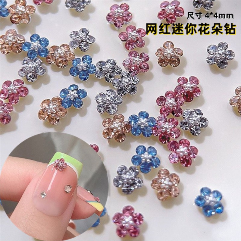 20 Buah 3D Mini Bunga Plum Ber - Nail Art Zone ulasan dan harga