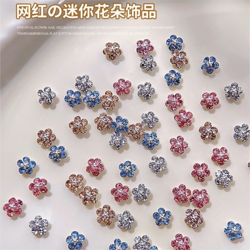20 Buah 3D Mini Bunga Plum Ber - Nail Art Zone ulasan dan harga