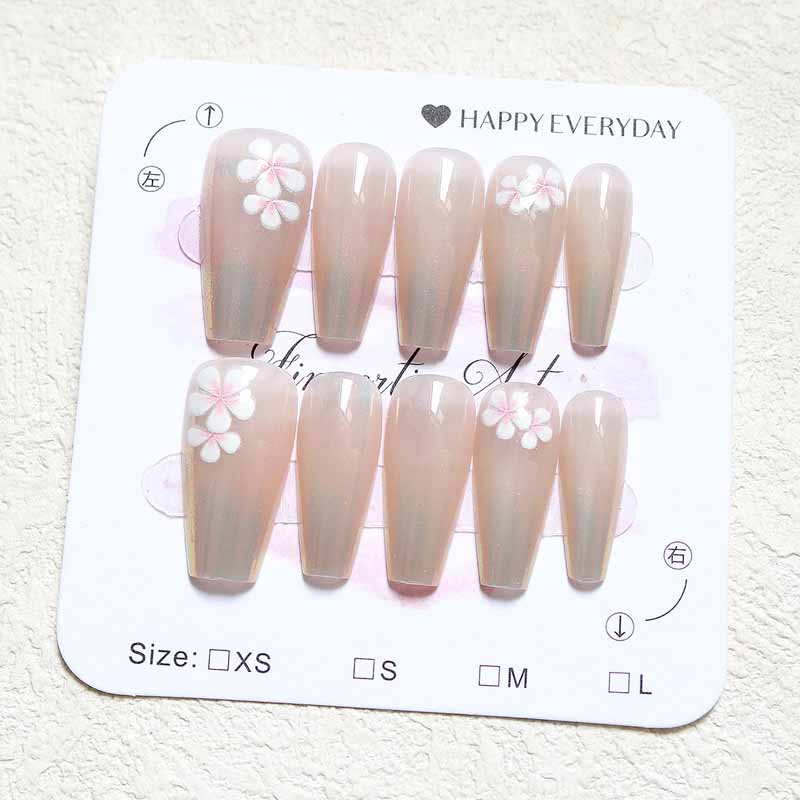 10 Buah Kelopak Relief 3D Kual - Nail Art Flower ulasan dan harga