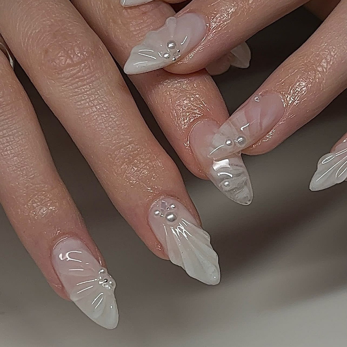 24 Buah Kuku Palsu Perancis Hi - Nail Art Flower ulasan dan harga