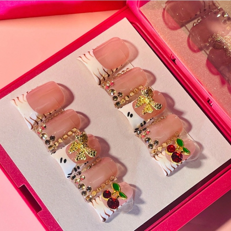 Kuku Palsu Duck Tip Press On 1 - Nail Art Zebra ulasan dan harga