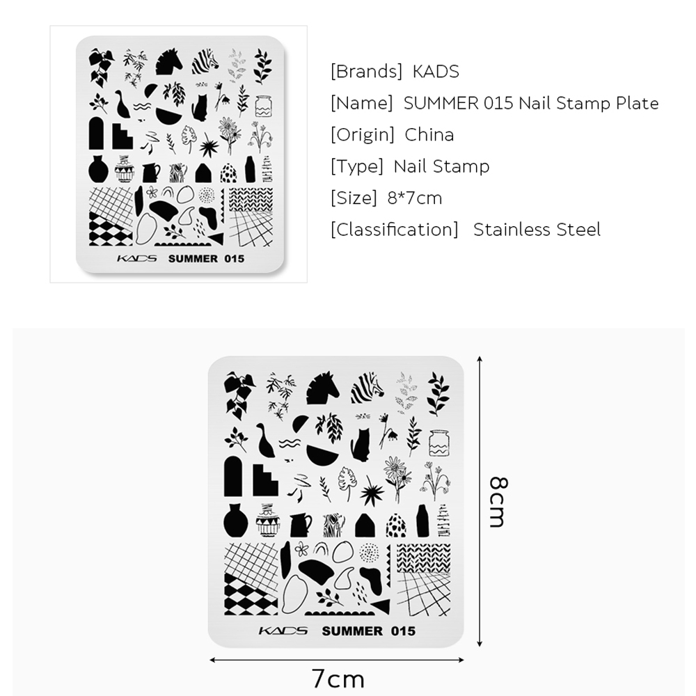 KADS Musim Panas 015 Piring Se - Nail Art Zebra ulasan dan harga