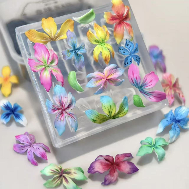 Z. Cetakan Kuku Bunga 3D DIY A - Nail Art Zone ulasan dan harga