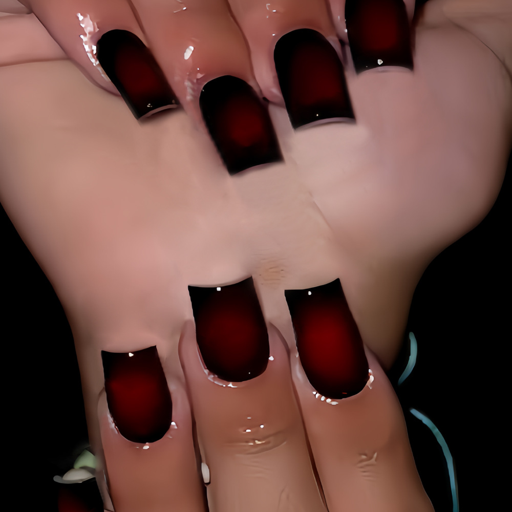Kuku palsu pendek berbentuk pe - Nail Art Flower ulasan dan harga