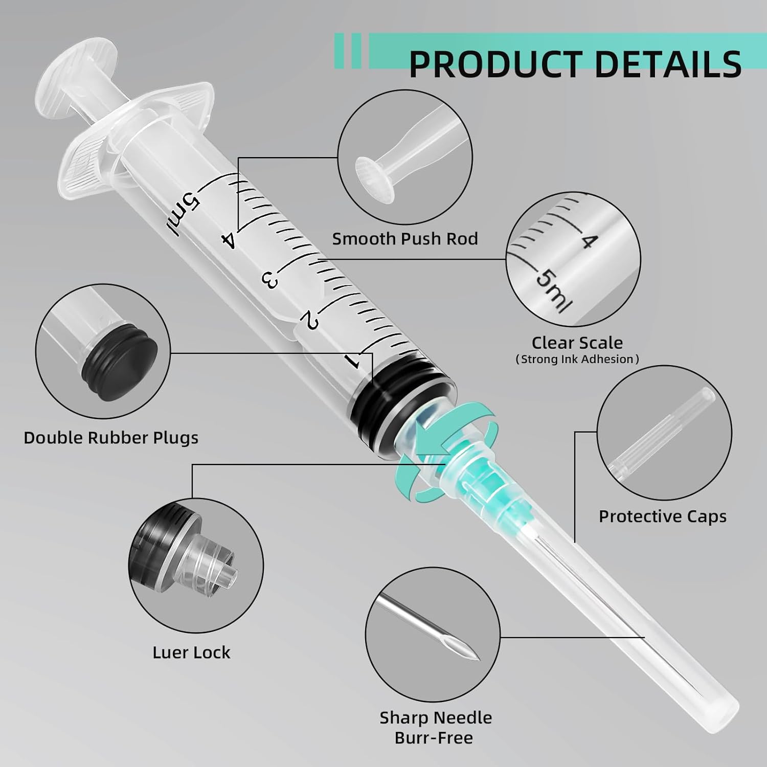 Suntik Luer Lock 5ml, Cocok un - Nail Art Design ulasan dan harga