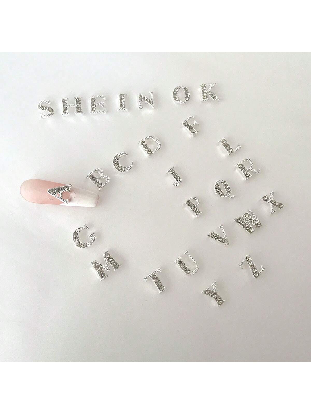 26 buah/pak A sampai Z alfabet - Nail Art Zone ulasan dan harga