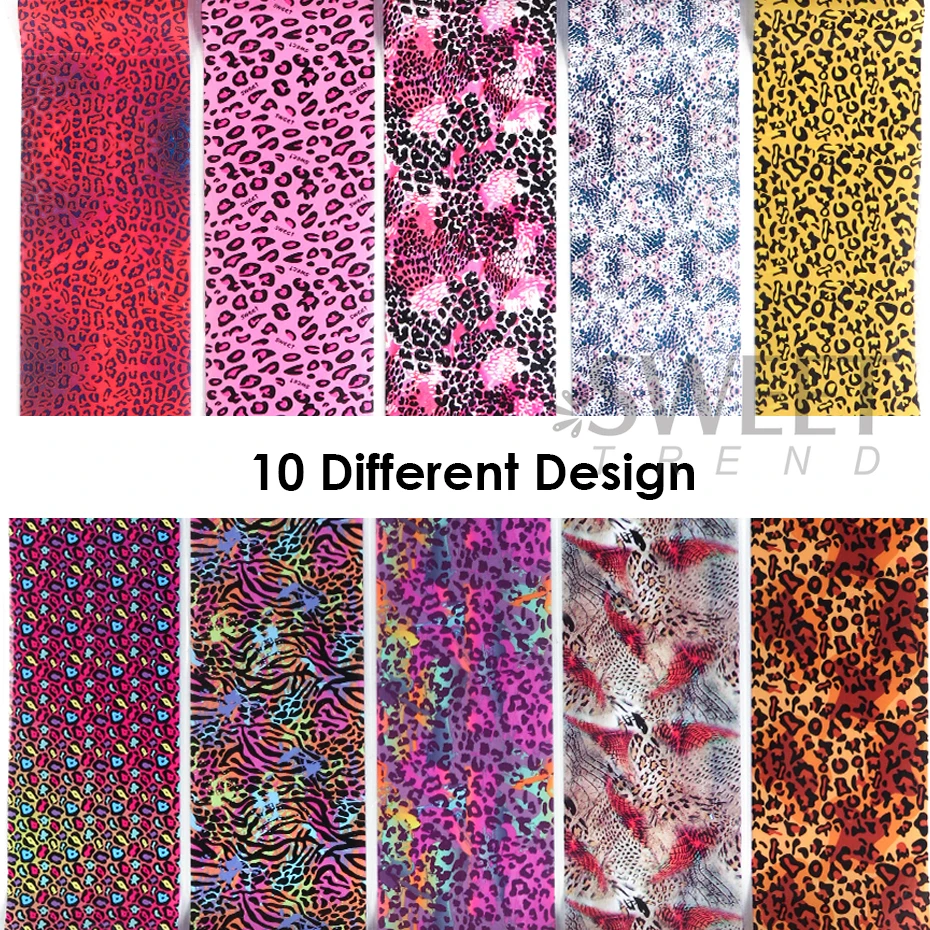 10 buah warna-warni macan tutu - Nail Art Zebra ulasan dan harga