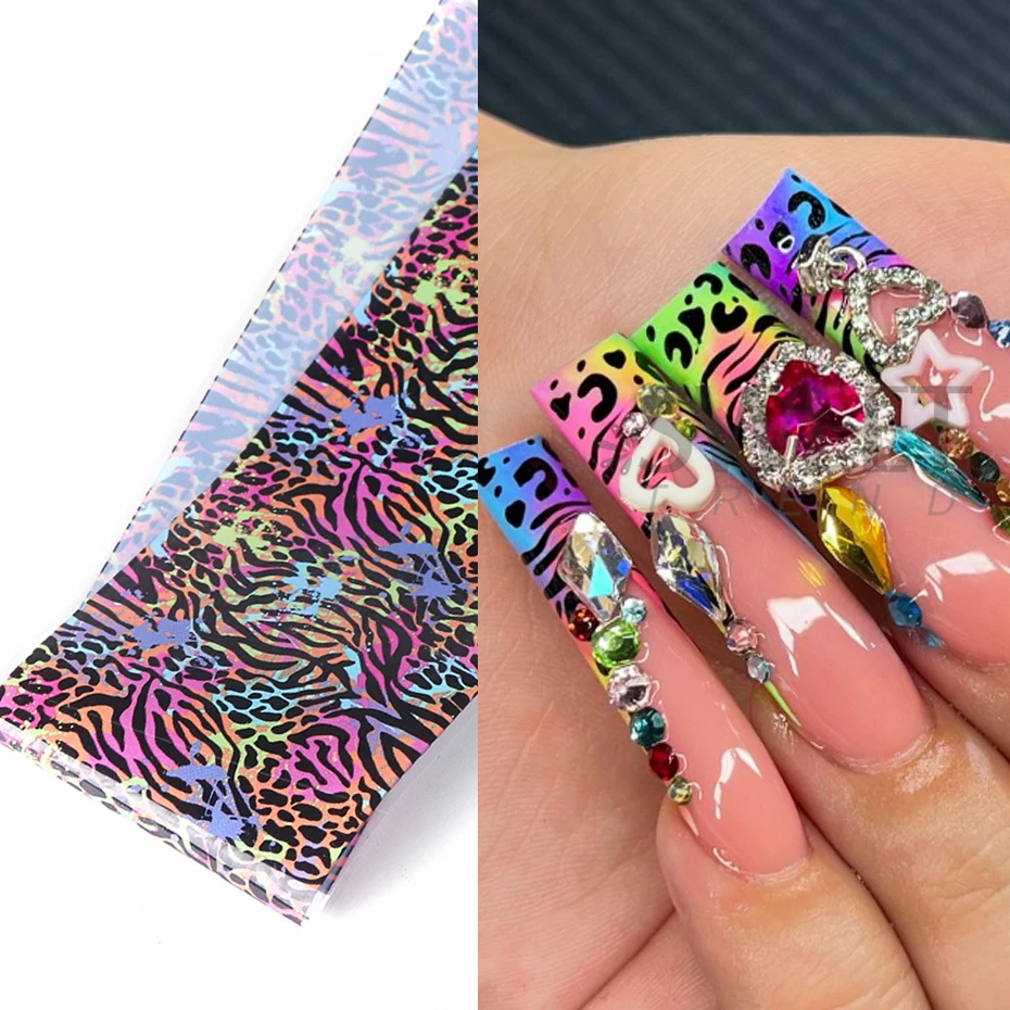10 buah warna-warni macan tutu - Nail Art Zebra ulasan dan harga