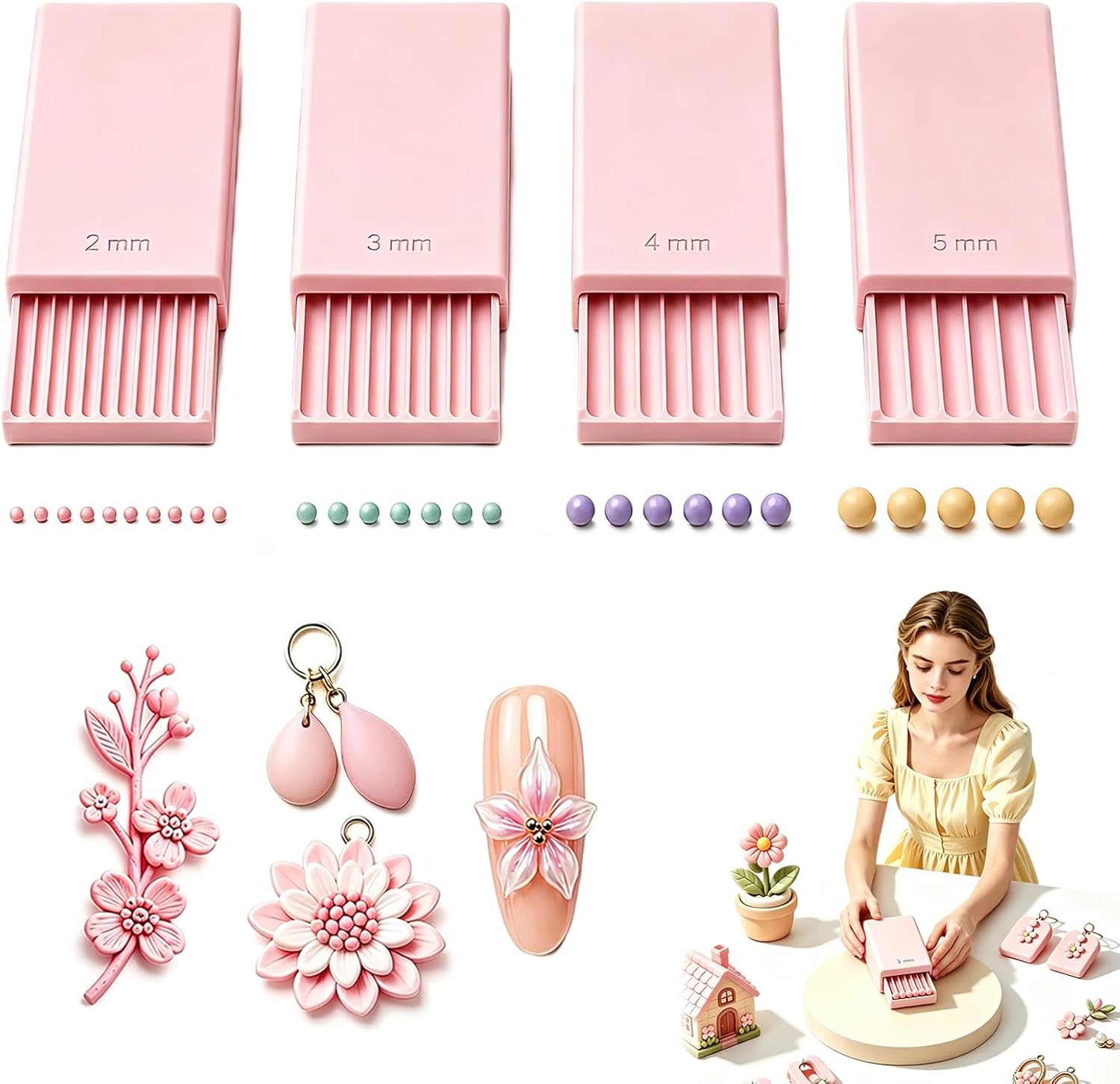 Alat Pembuat Bola Gel Tanah Li - Nail Art Design ulasan dan harga