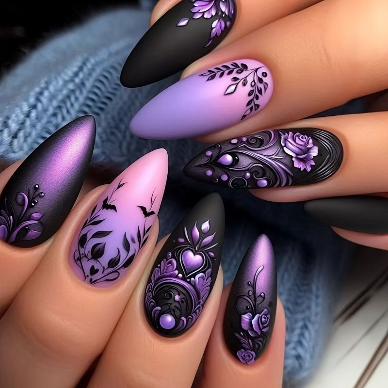 Kuku palsu sedang untuk wanita - Nail Art Design ulasan dan harga