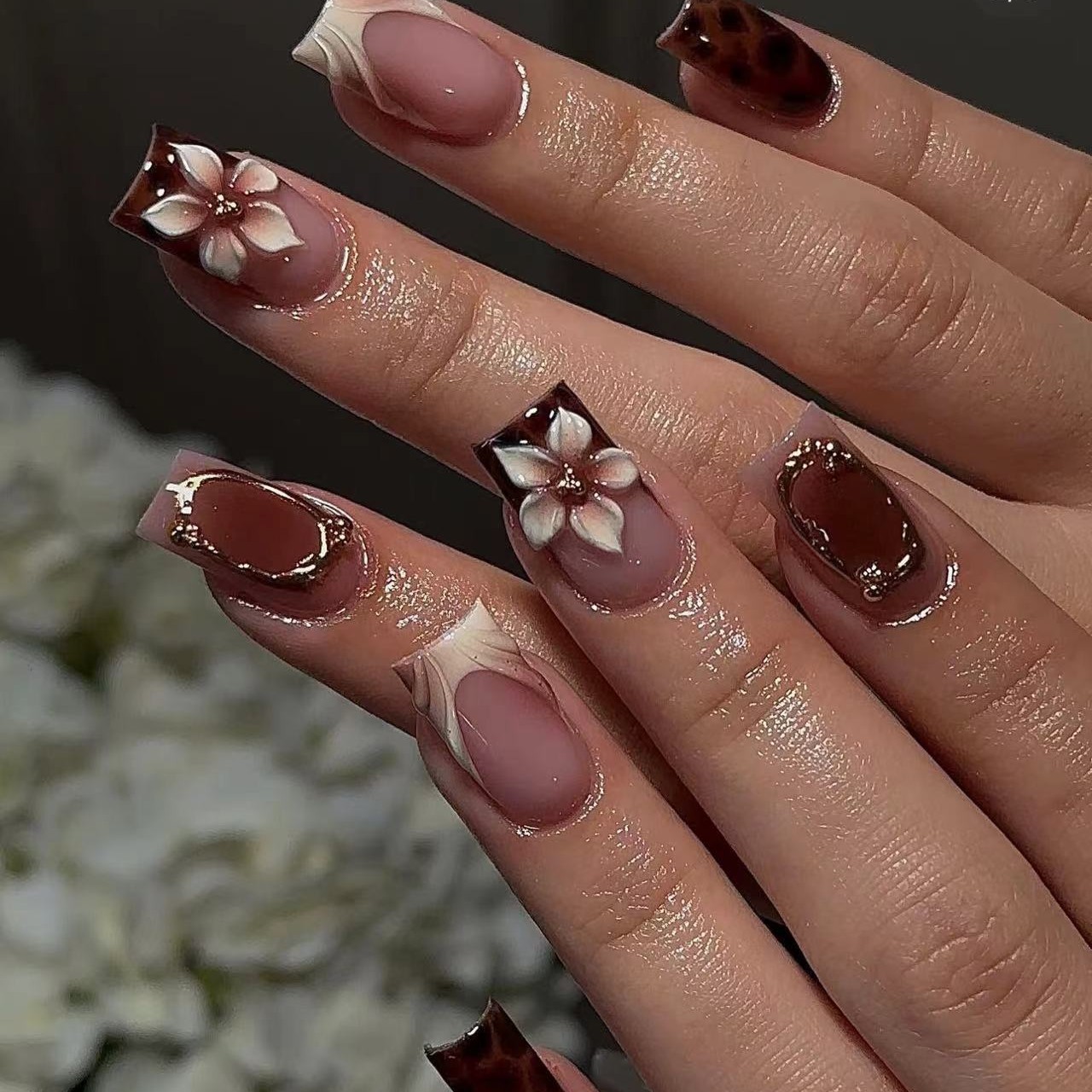 Kuku palsu pendek persegi untu - Nail Art Design ulasan dan harga