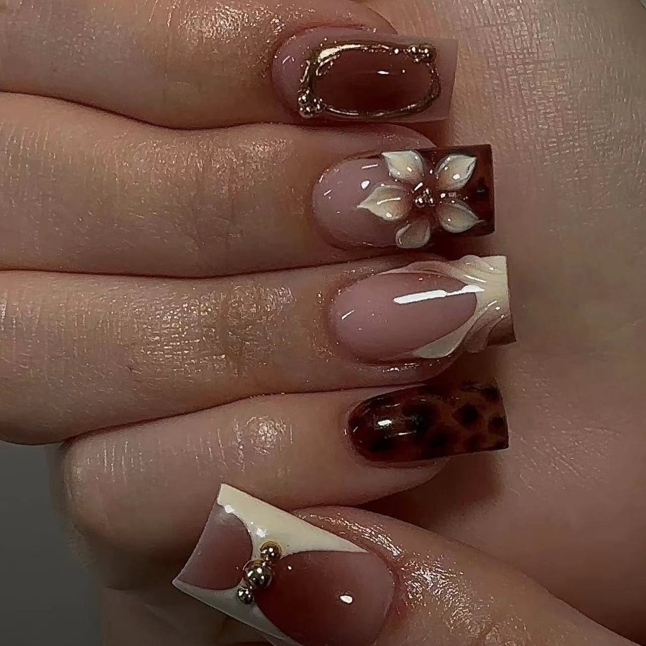 Kuku palsu pendek persegi untu - Nail Art Design ulasan dan harga