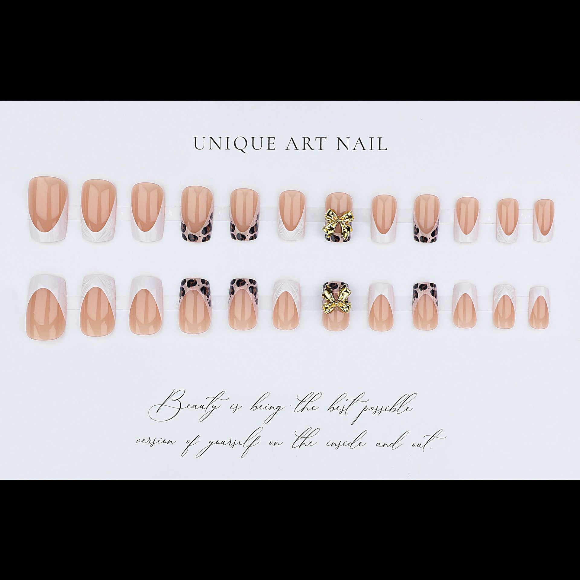 Kuku palsu pendek persegi untu - Nail Art Design ulasan dan harga