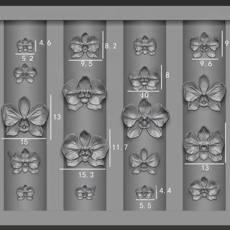 Z. Cetakan Kuku Silikon Bunga  - Nail Art Zone ulasan dan harga