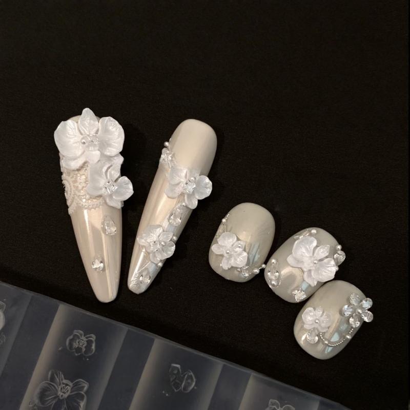 Z. Cetakan Kuku Silikon Bunga  - Nail Art Zone ulasan dan harga